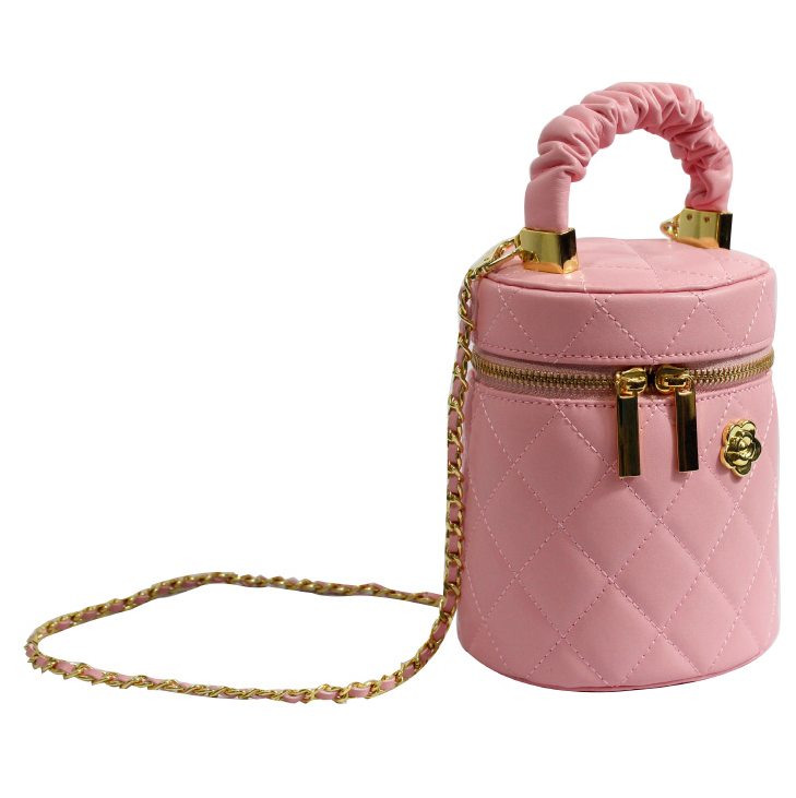 粉色時尚小巧輕便化妝包手拿女包